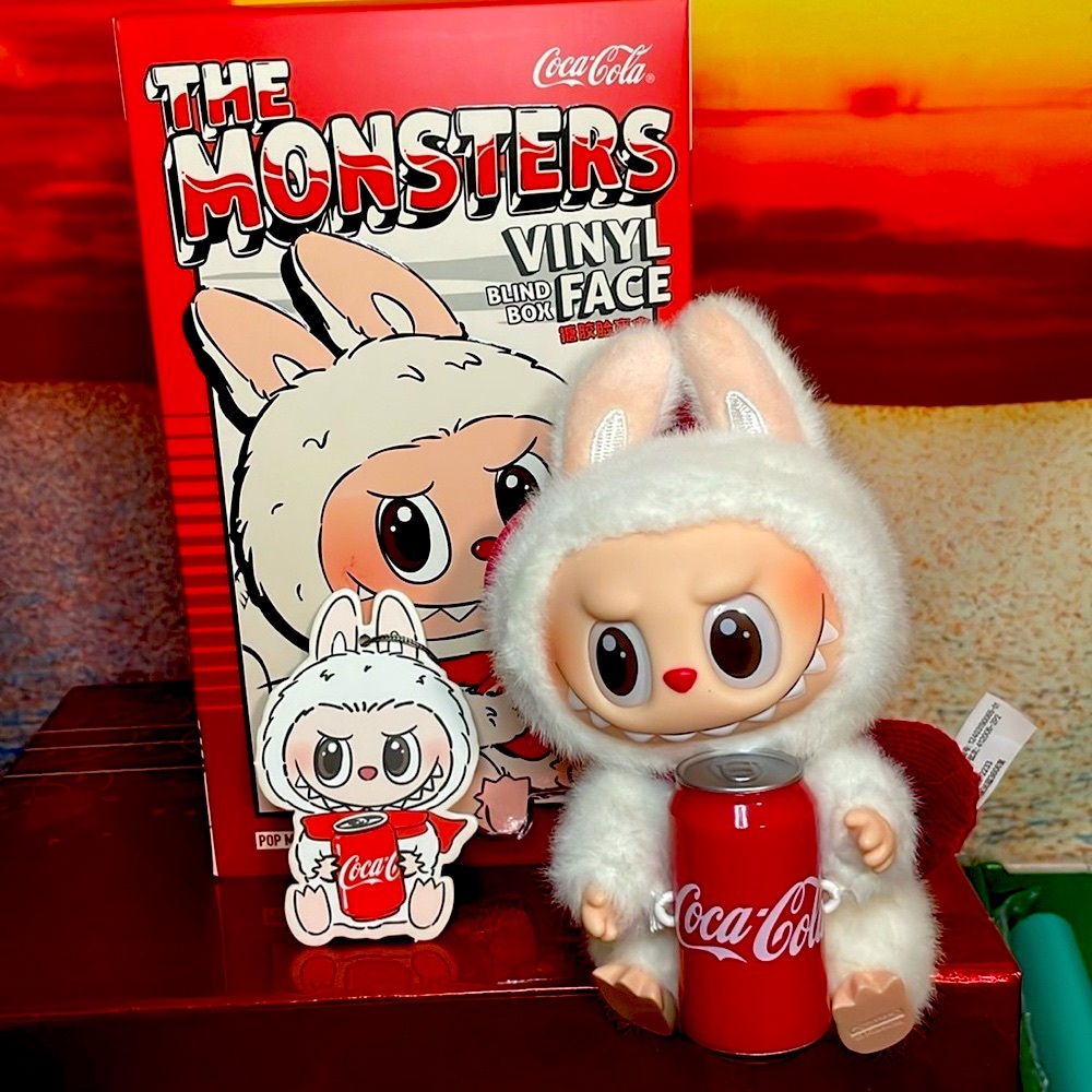 Labubu The Monster Vinyl Face Plush Coca-Cola Blind Box- “HAPPY FACTOR”